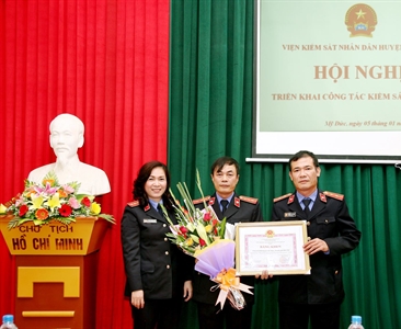 Viện KSND huyện Mỹ Đức tổ chức hội nghị triển khai công tác năm 2017